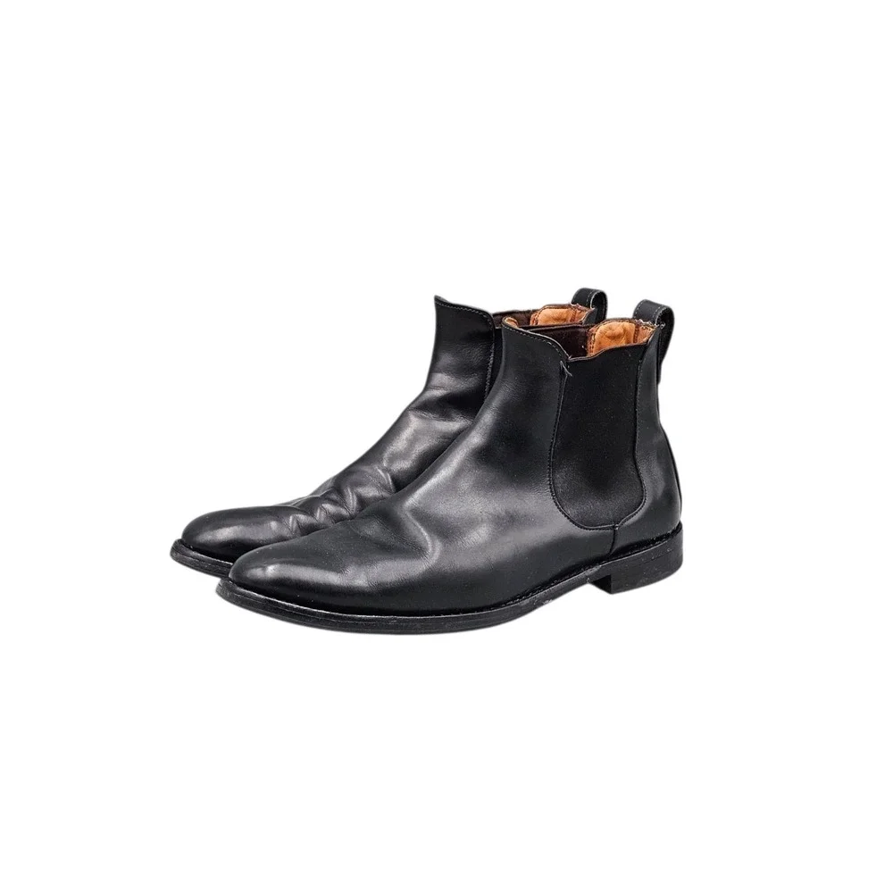Allen Edmonds Men's Size 10.5 D US Liverpool Black Leather Chelsea Boots READ